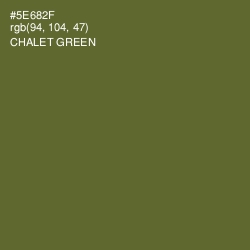 #5E682F - Chalet Green Color Image